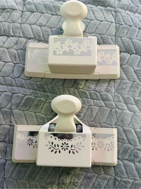 Martha Stewart White Floral Border Paper Punch Set